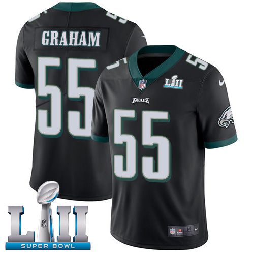 Men Philadelphia Eagles #55 Graham Black Limited 2018 Super Bowl NFL Jerseys->women nfl jersey->Women Jersey